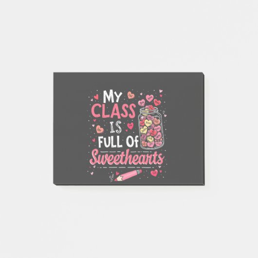 Mijn klas zit vol met Valentijn van liefjes Post-it® Notes (Voorkant)