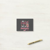 Mijn klas zit vol met Valentijn van liefjes Post-it® Notes (Op bureau)