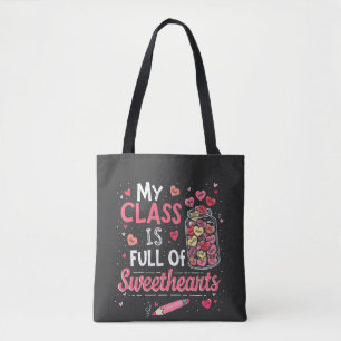 Mijn klas zit vol met Valentijn van liefjes Tote Bag