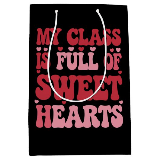 Mijn klas zit vol met Valentijnsdag Medium Cadeauzakje (Voorkant)