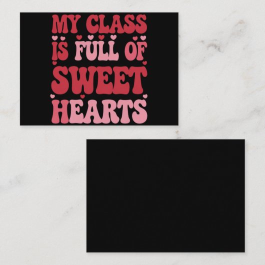 Mijn klas zit vol met Valentijnsdag Notitiekaartje (Voorkant / Achterkant)