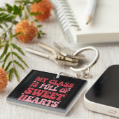 Mijn klas zit vol met Valentijnsdag Sleutelhanger (Voorkant Rechts)