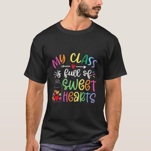 Mijn klas zit vol met Valentijnse trainers T-shirt (Voorkant)