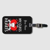 Mijn klas zit vol met zoete harten Valentijn Bagagelabel (Voorkant (horizontaal))