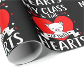 Mijn klas zit vol met zoete harten Valentijn Cadeaupapier (Rol Hoek)