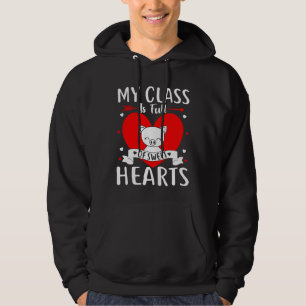Mijn klas zit vol met zoete harten Valentijn Hoodie