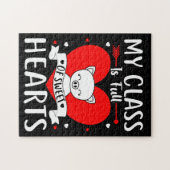 Mijn klas zit vol met zoete harten Valentijn Legpuzzel (Horizontaal)