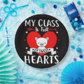 Mijn klas zit vol met zoete harten Valentijn Papieren Bordje (Feest)