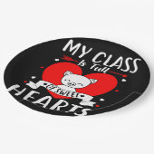 Mijn klas zit vol met zoete harten Valentijn Papieren Bordje (Gekanteld)