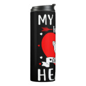 Mijn klas zit vol met zoete harten Valentijn Thermosbeker (Gedraaid links)