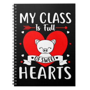 Mijn klas zit vol zoete harten valentijn notitieboek