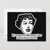 Mijn klasse van het Beheer van de Woede geeft me e Briefkaart (Voorkant / Achterkant)