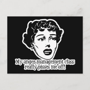 Mijn klasse van het Beheer van de Woede geeft me e Briefkaart