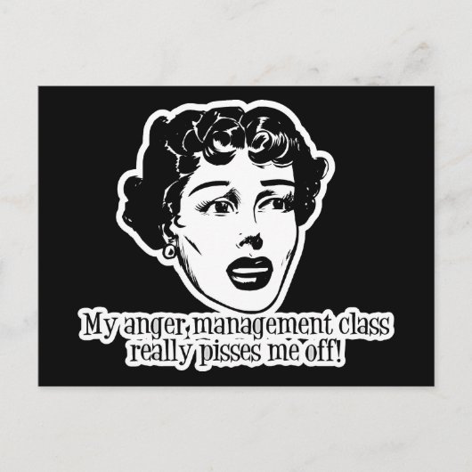 Mijn klasse van het Beheer van de Woede geeft me e Briefkaart (Voorkant)