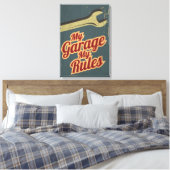 Mijn kleding Mijn regels Canvas Afdruk (Insitu (Slaapkamer))