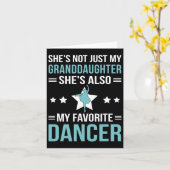 Mijn kleindochter danst opa van een danser opa kaart (Gele Bloem)