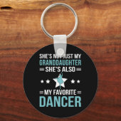 Mijn kleindochter danst opa van een danser opa sleutelhanger (Voorkant)