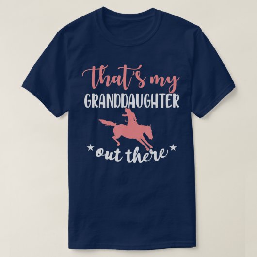 Mijn kleindochter grootmoeder van het paard Rodeo  T-shirt (Design voorkant)