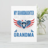 Mijn kleindochter heeft je achterste vliegtuig Ce  Feestdagenkaart (Staand voorkant)