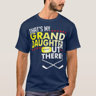 Mijn kleindochter Ice Hockey Grandpa Grandma T-shirt