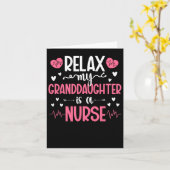 Mijn kleindochter is verpleegster en oma van een v kaart (Gele Bloem)