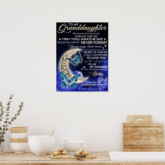 Mijn kleindochter poster (Keuken)