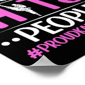 Mijn kleindochter slaat mensen trotse karate oma g poster (Hoek)