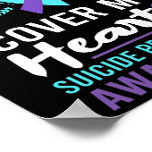 Mijn kleindochters Wings Hoesje Heart Suicide Awar Poster (Hoek)