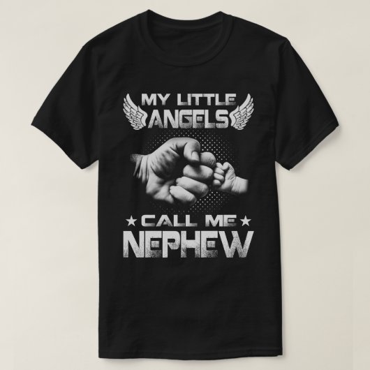 Mijn kleine Angels noemen me neefje T-Shirt (Design voorkant)