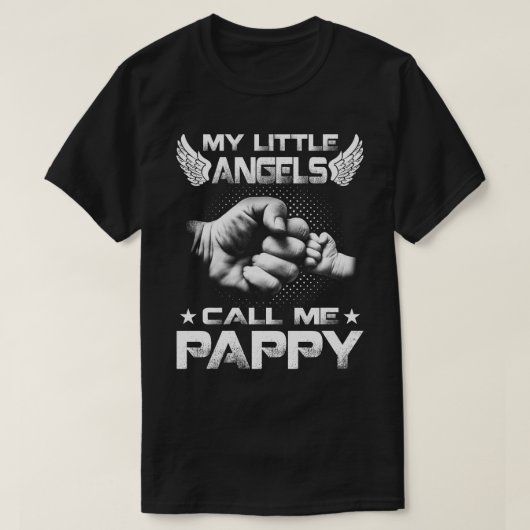 Mijn kleine Angels noemen me pappie T-Shirt (Design voorkant)