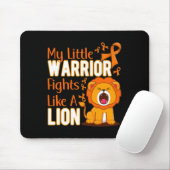 Mijn kleine arrior vecht als een leukemieoorlog muismat (Met muis)