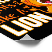 Mijn kleine arrior vecht als een leukemieoorlog poster (Hoek)