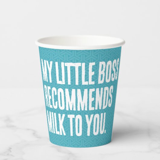 Mijn kleine baas | Grappig verjaardagsfeestje Papieren Bekers (Achterkant)