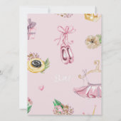 Mijn Kleine Balerina | Ballet Feestje Kaart (Achterkant)