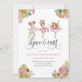 Mijn Kleine Balerina | Ballet Feestje Kaart (Voorkant)
