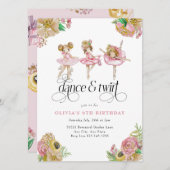 Mijn Kleine Balerina | Balletfeestje Kaart (Voorkant / Achterkant)
