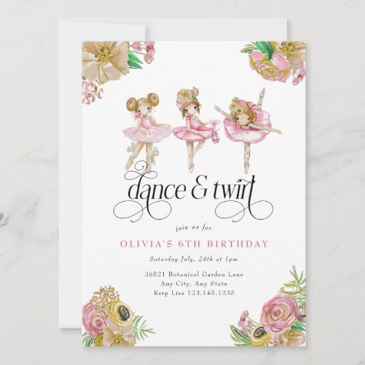 Mijn kleine Balerina | Balletgezelschap Kaart (Voorkant)