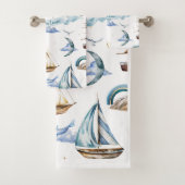 Mijn kleine blauwe horizon bad handdoek (Insitu)