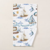 Mijn kleine blauwe horizon bad handdoek (Handdoek)