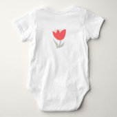 Mijn kleine bloementulp romper (Achterkant)