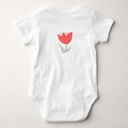 Mijn kleine bloementulp romper (Achterkant)