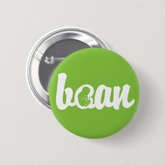 Mijn kleine boon - Zwangerschapskinnen Ronde Button 5,7 Cm (Voorkant /achterkant)