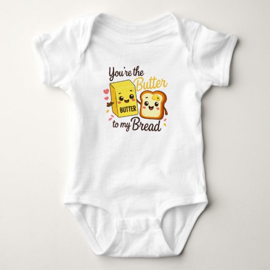 Mijn Kleine Boter & Brood Baby Groei Romper (Voorkant)