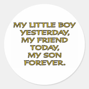 MIJN KLEINE BOY RONDE STICKER