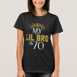 Mijn kleine broer is 70 jaar oud 1953 70ste verjaa t-shirt