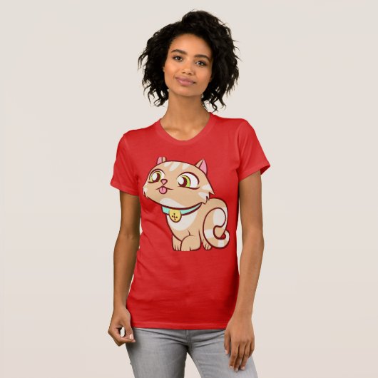 "Mijn kleine Chaton Coquin" T-shirt (Voorkant volledig)