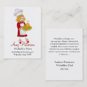 Mijn kleine Chef Cook mama kaarten Contactkaartje (Voorkant / Achterkant)