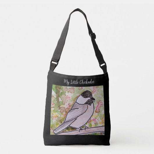 Mijn kleine Chickadee Black Crossbody Tas (Voorkant)