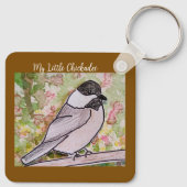 Mijn kleine Chickadee Brown Sleutelhanger (Achterkant)