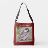 Mijn kleine Chickadee Deep Red Crossbody Tas (Achterkant)